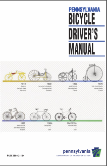 Cover of PA bicycle drivers manual